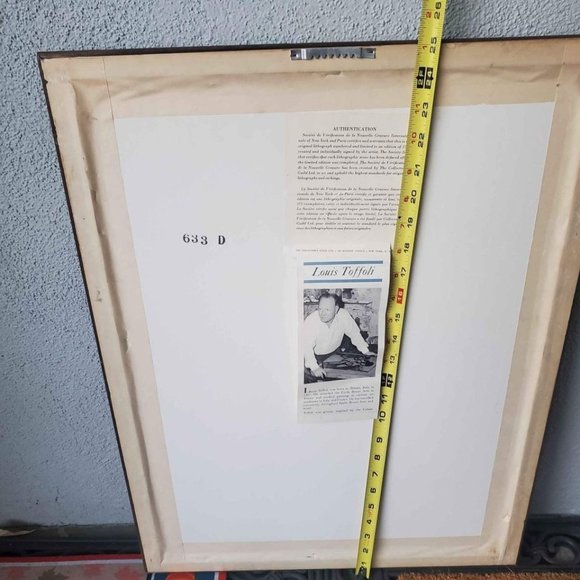 "Femme à l'enfant" (Woman with Child) Signed Lithograph Print by Louis Toffoli - Picture 10 of 12